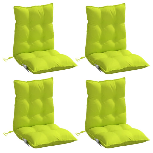 Niedriglehner Auflagen 4er Set Knallgrün