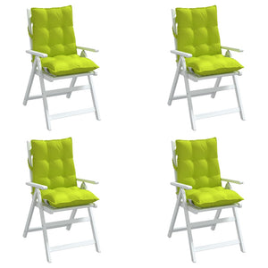 Niedriglehner Auflagen 4er Set Knallgrün
