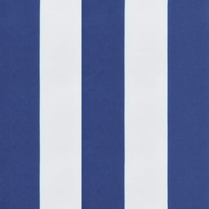 Niedriglehner Auflagen Blau Weiß Gestreift 2er Set