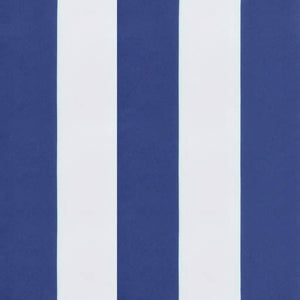 Niedriglehner Auflagen 4er Set Blau Weiß Gestreift