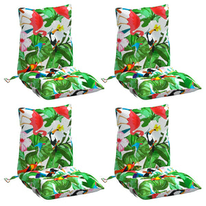 Niedriglehner Auflagen 4er Set Mehrfarbig