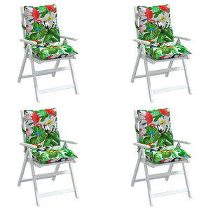 Niedriglehner Auflagen 4er Set Mehrfarbig