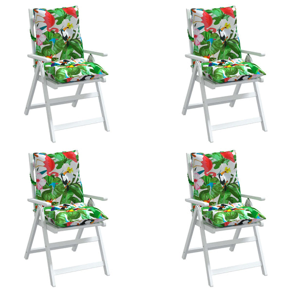 Niedriglehner Auflagen 4er Set Mehrfarbig