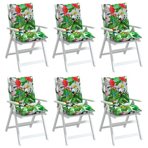 Niedriglehner Auflagen 6er Set Mehrfarbig