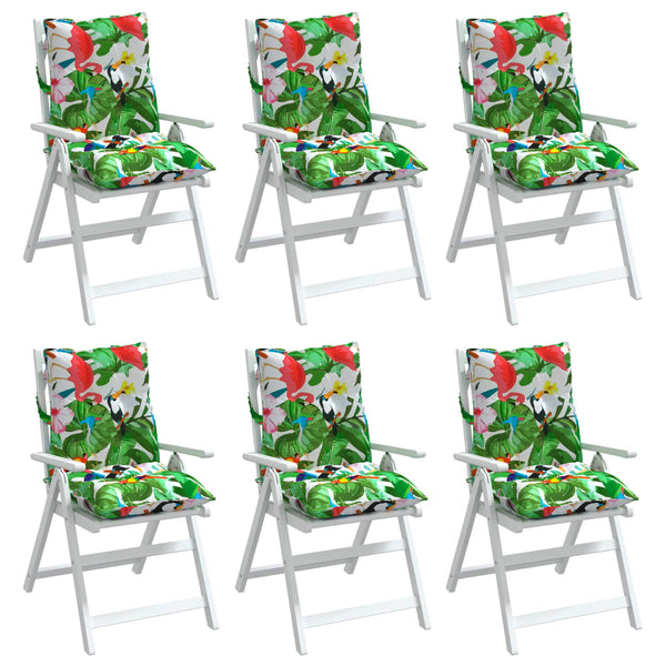Niedriglehner Auflagen 6er Set Mehrfarbig