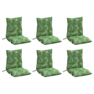 Niedriglehner Auflagen 6er-Set Blattmuster