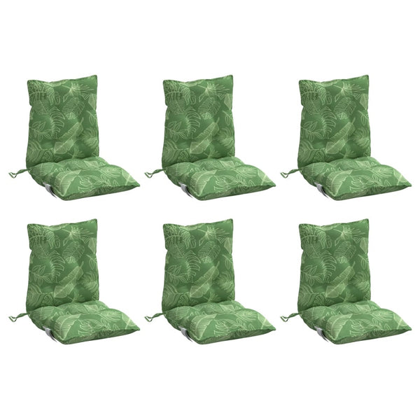 Niedriglehner Auflagen 6er-Set Blattmuster