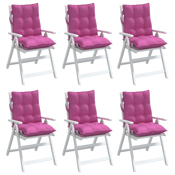 Niedriglehner Auflagen 6er-Set Rosa Oxford