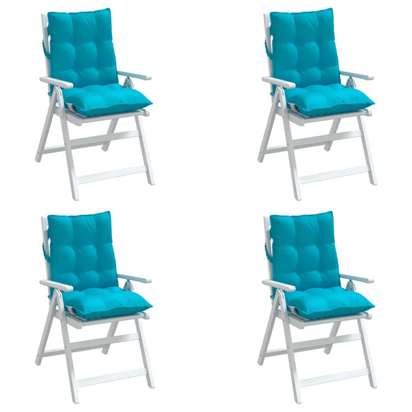Niedriglehner Auflagen 4er-Set Türkis