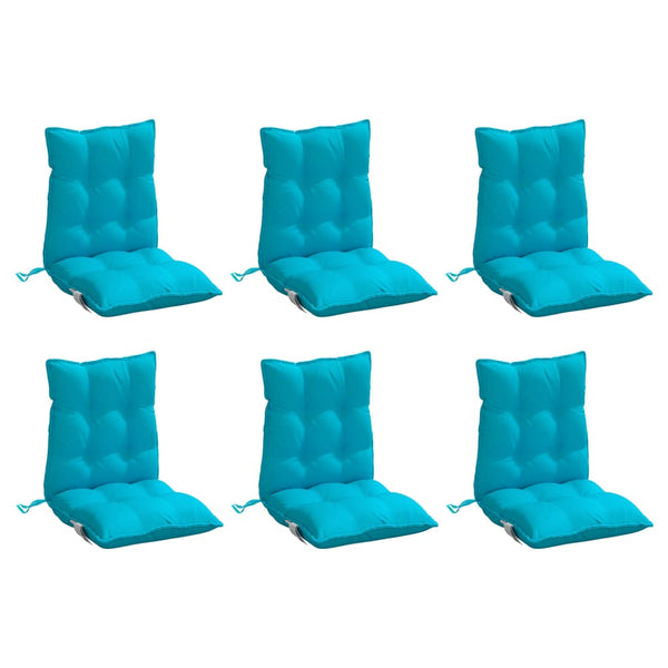 Niedriglehner Auflagen 6er Set Türkis