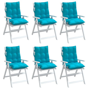 Niedriglehner Auflagen 6er Set Türkis