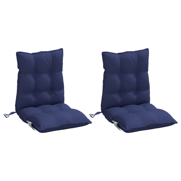 Niedriglehner Auflagen Marineblau 2er Set