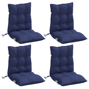 Niedriglehner Auflagen 4er Set Marineblau
