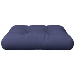 vidaXL Coussin de palette Bleu marine 50x50x12 cm Tissu