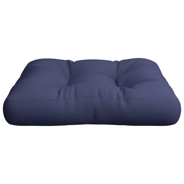 vidaXL Coussin de palette Bleu marine 50x50x12 cm Tissu