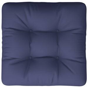vidaXL Coussin de palette Bleu marine 50x50x12 cm Tissu