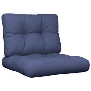 Marineblaues Palettenkissen-Set 60x40 cm