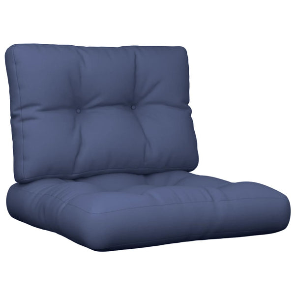 Marineblaues Palettenkissen-Set 60x40 cm
