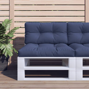 Marineblaues Palettenkissen-Set 70x40