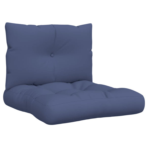 Marineblaues Palettenkissen Set 60x38 cm
