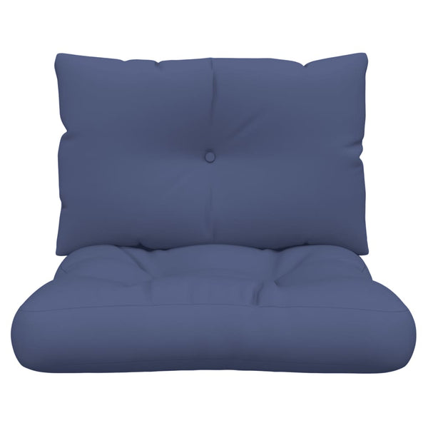 Marineblaues Palettenkissen Set 60x38 cm