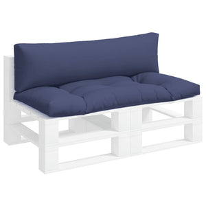 Marineblaue Palettenkissen, 2er-Set