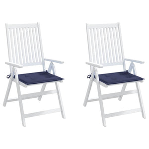Marineblaue Palettenkissen, 40x40 cm, 2er-Set