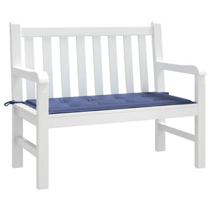 Marineblaue Gartenbank Auflage 100x50 cm