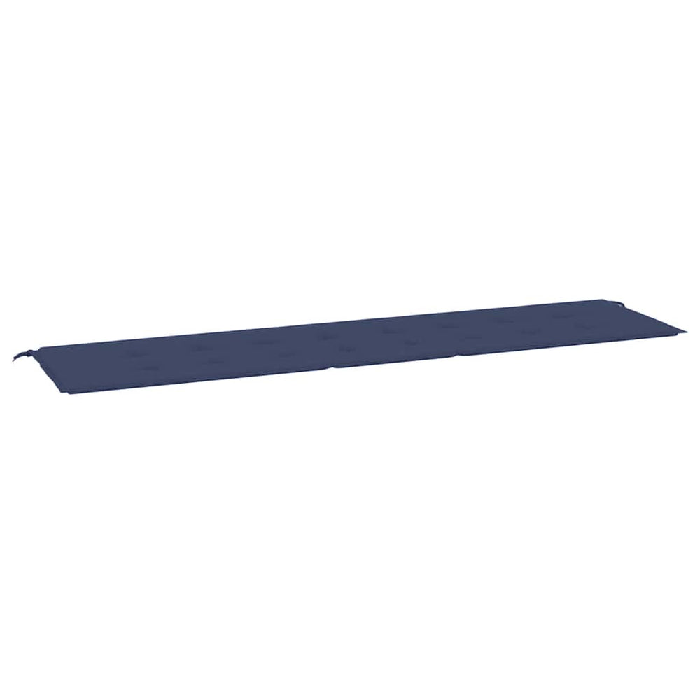 Marineblaue Gartenbankauflage 200x50 cm