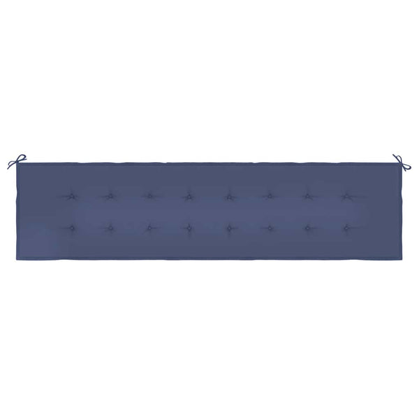 Marineblaue Gartenbankauflage 200x50 cm