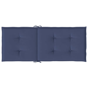 Marineblaue Hochlehner Auflagen, 2er-Set
