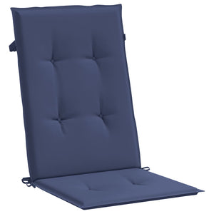 Marineblaue Hochlehner Auflagen, 4er-Set