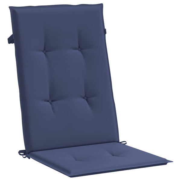 Marineblaue Hochlehner Auflagen, 4er-Set