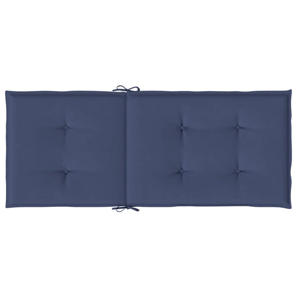 Marineblaue Hochlehner Auflagen, 4er-Set