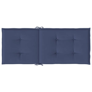 Marineblaue Hochlehner Auflagen, 6er Set