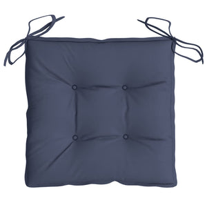 Marineblaue Stuhlkissen, 4er Set, 40x40 cm