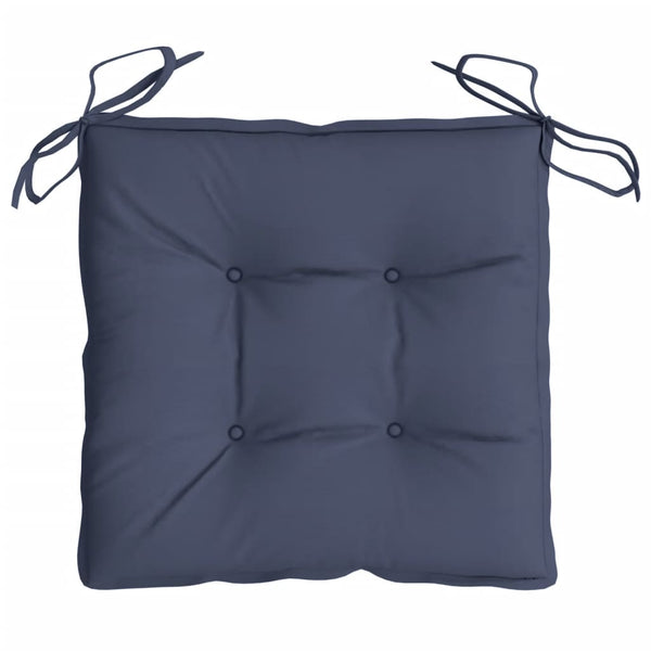Marineblaue Stuhlkissen, 2er Set, 50x50 cm