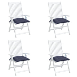 Marineblaue Stuhlkissen, 4er Set, 50x50 cm