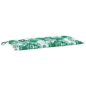 Gartenbank Auflage Blattmuster 100x50 cm