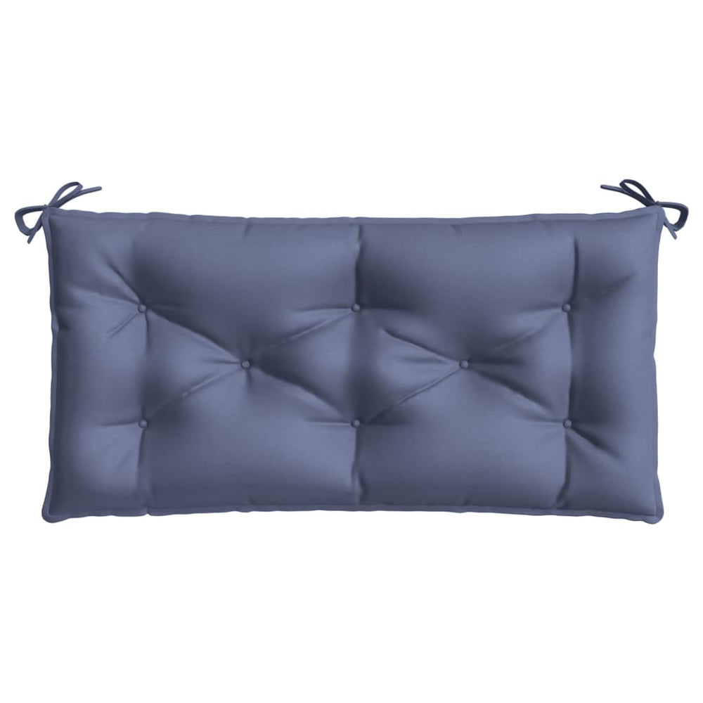 Marineblaue Gartenbank Auflage 100x50 cm
