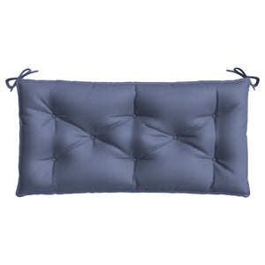 Marineblaue Gartenbank Auflage 100x50 cm