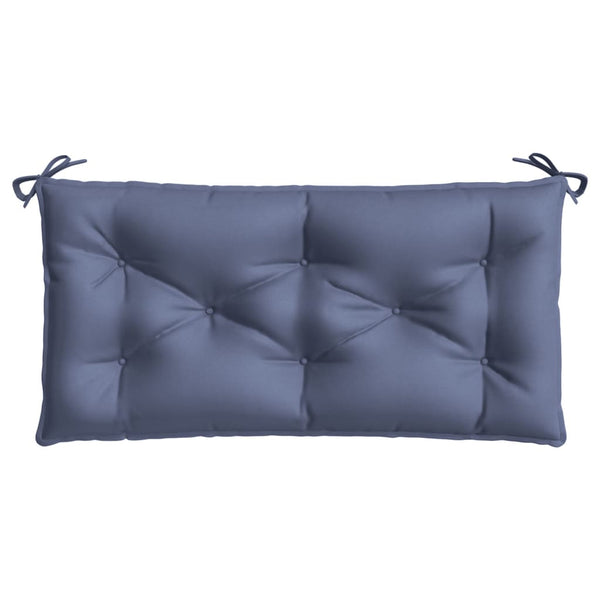 Marineblaue Gartenbank Auflage 100x50 cm
