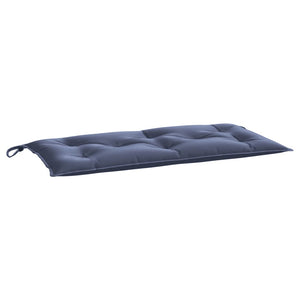 Marineblaue Gartenbank Auflage 100x50 cm