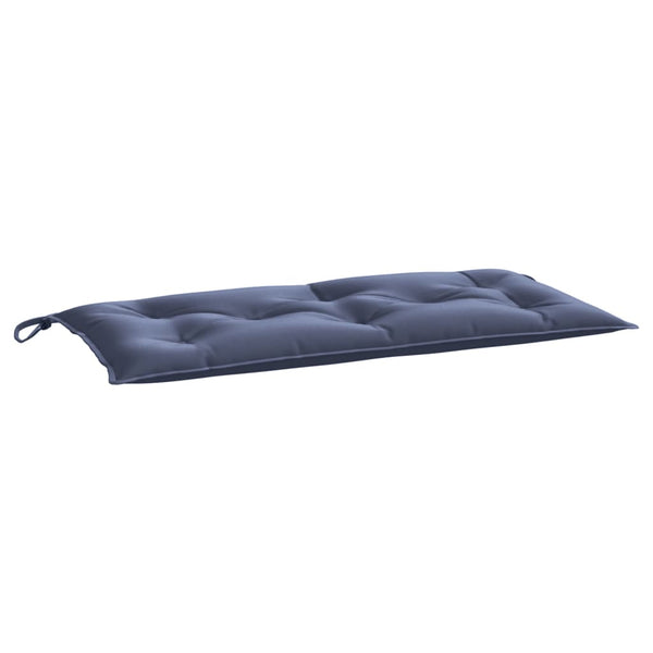 Marineblaue Gartenbank Auflage 100x50 cm