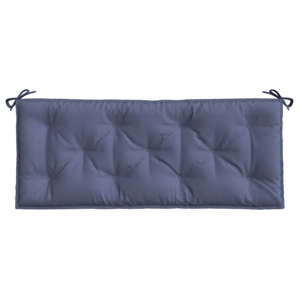 Marineblaue Gartenbank Auflage 120x50 cm
