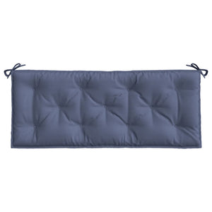 Marineblaue Gartenbank Auflage 120x50 cm