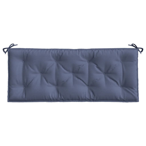 Marineblaue Gartenbank Auflage 120x50 cm