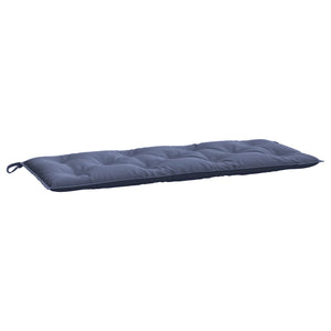 Marineblaue Gartenbank Auflage 120x50 cm