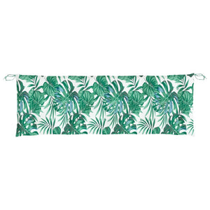 Gartenbank Auflage Blattmuster 150 cm