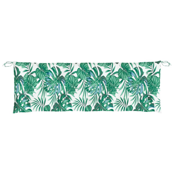 Gartenbank Auflage Blattmuster 150 cm
